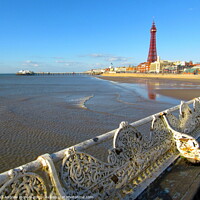 Buy canvas prints of Sunny day in Blackpool  by andrew morrell