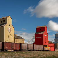Buy canvas prints of Elevator row, Mossleigh by Jeff Whyte
