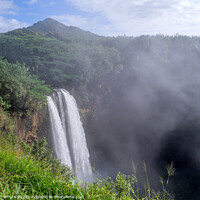 Buy canvas prints of Wailua waterfalls on Kauai by Jeff Whyte