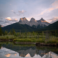 Buy canvas prints of Three Sisters mountain in Kananaskis Country by Jeff Whyte