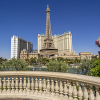 Buy canvas prints of Paris hotel in Las Vegas by Jeff Whyte