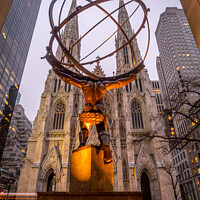 Buy canvas prints of Atlas statue at Rockefeller by Jeff Whyte