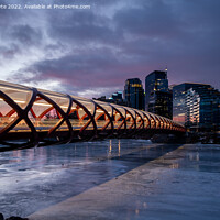 Buy canvas prints of Peace Bridge in Winter by Jeff Whyte
