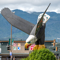 Buy canvas prints of Eagle Totem, Alaska by Jeff Whyte