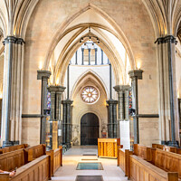 Buy canvas prints of Temple Church in the City of London by Jeff Whyte