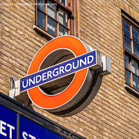 Buy canvas prints of Underground Station Sign, London by Jeff Whyte
