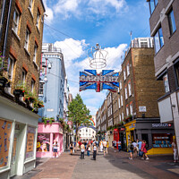 Buy canvas prints of Carnaby street London by Jeff Whyte