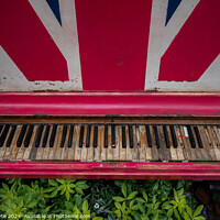 Buy canvas prints of Union Jack Piano by Jeff Whyte