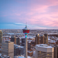 Buy canvas prints of Calgary Tower by Jeff Whyte