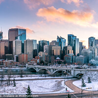 Buy canvas prints of Calgary Skyline by Jeff Whyte