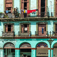 Buy canvas prints of Havana Balconies by Jeff Whyte