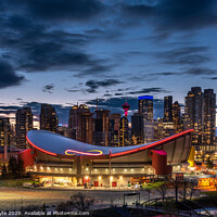 Buy canvas prints of Calgary skyline by Jeff Whyte