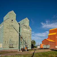 Buy canvas prints of Elevator Row, Nanton by Jeff Whyte