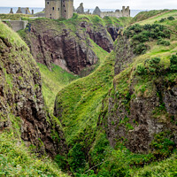 Buy canvas prints of Ruins of Dunnottar Castle by Jeff Whyte