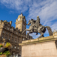 Buy canvas prints of Duke of Wellington statue in Edinburgh by Jeff Whyte