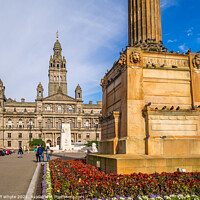 Buy canvas prints of George Square in Glasgow by Jeff Whyte