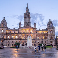 Buy canvas prints of Glasgow City Chambers in George Square by Jeff Whyte