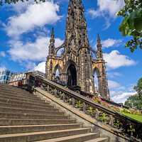 Buy canvas prints of Scott Monument by Jeff Whyte