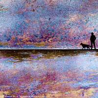 Buy canvas prints of Walking The Dog  by Robert Fennah