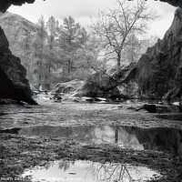 Buy canvas prints of Rydal Caves  by Andrew Heath