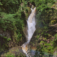 Buy canvas prints of Aira Falls  by Andrew Heath