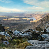 Buy canvas prints of View Over Kinder Downfall by Andrew Heath