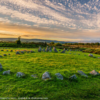 Buy canvas prints of "Ancient Mysteries Unveiled: Beaghmore Stone Circl by KEN CARNWATH