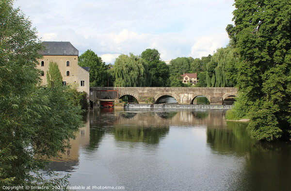 River Sarthe, Fresnay-sur-Sarthe, France Picture Board by Imladris 