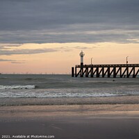 Buy canvas prints of Blankenberge sunset, Belgian Coast by Imladris 