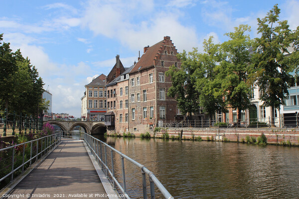 River Dijl Boardwalk, Mechelen, Belgium Picture Board by Imladris 