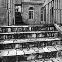 Buy canvas prints of Stairs, Plombieres-les-Bains, Vosges, France by Imladris 