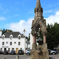 Buy canvas prints of Atholl Memorial Fountain, Dunkeld, Scotland by Imladris 