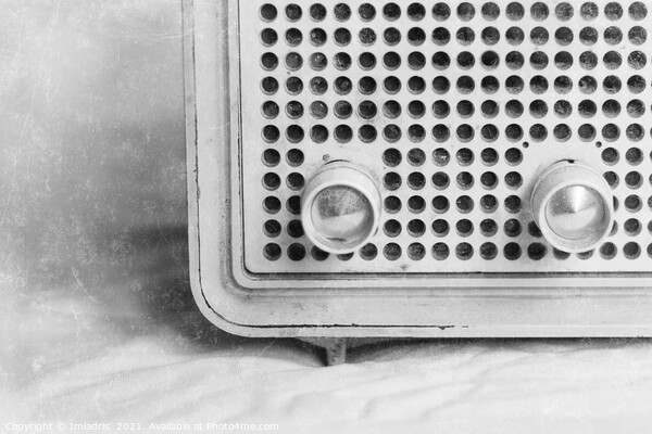 Vintage Radio Abstract View Picture Board by Imladris 