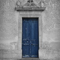 Buy canvas prints of The Old Blue Door, France by Imladris 