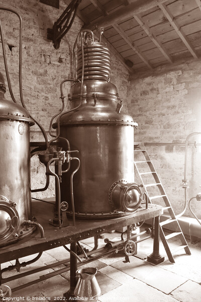 Historic Copper Distillation Still Picture Board by Imladris 