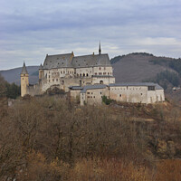Buy canvas prints of Vianden Castle View, Luxembourg. by Imladris 