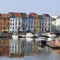Buy canvas prints of Riverside Buildings, Dampoort, Ghent, Belgium by Imladris 