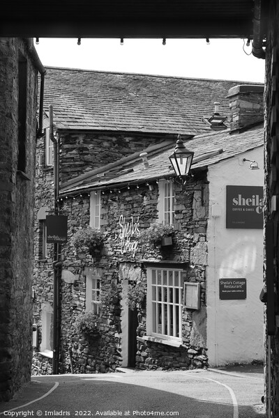Quaint Backstreet Ambleside, Cumbria, England Picture Board by Imladris 