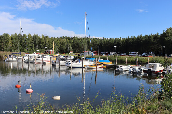 Spiken Harbour View, Kallandso, Sweden Picture Board by Imladris 