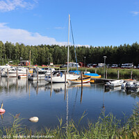 Buy canvas prints of Spiken Harbour View, Kallandso, Sweden by Imladris 