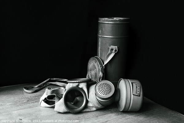 World War 2 Gas mask, Still life Picture Board by Imladris 