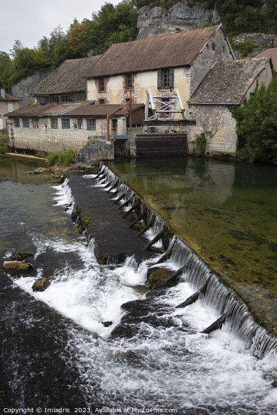 Weir on the River Loue,  Lods, France Picture Board by Imladris 