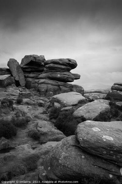 Moody day on Millstone Edge, England Picture Board by Imladris 