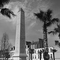 Buy canvas prints of Palm Trees and Obelisk, Boulogne-sur-Mer, France by Imladris 