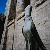 Buy canvas prints of Statue of Horus, Edfu Temple, Egypt by Imladris 