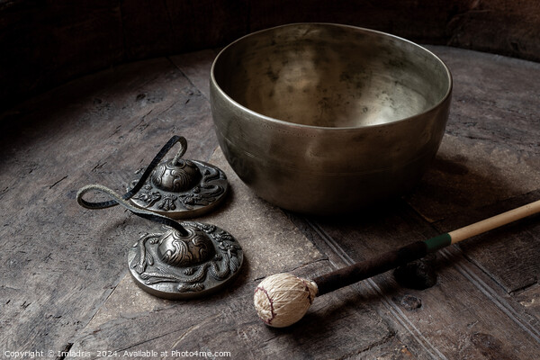 Himalyan Singing Bowl and Ting-Sha Picture Board by Imladris 