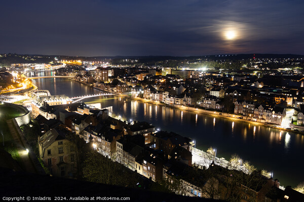 Full Moon over Namur, Belgium Picture Board by Imladris 