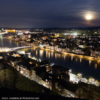 Buy canvas prints of Full Moon over Namur, Belgium by Imladris 