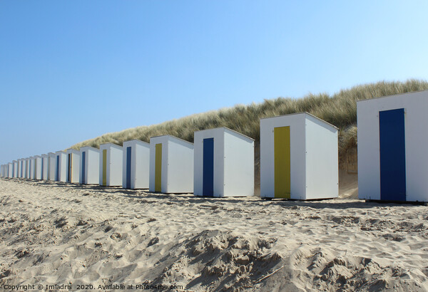 White Beach Huts, Cadzandbad, Holland Picture Board by Imladris 
