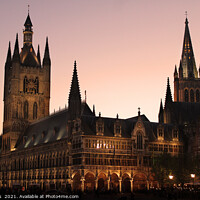 Buy canvas prints of Ypres Cloth Hall, Belgium by Night by Imladris 